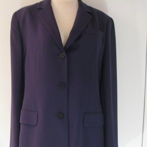 CITY DKNY WOMENS SIZE 12 NAVY SUIT JACKET & SIZE 10 PENCIL SKIRT Interview Suit